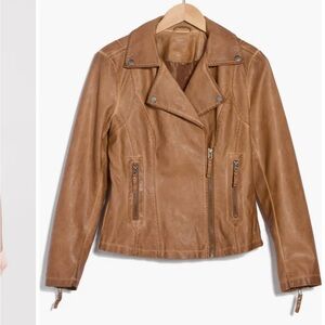 Like New - Max Studio Camel Faux Leather Jacket